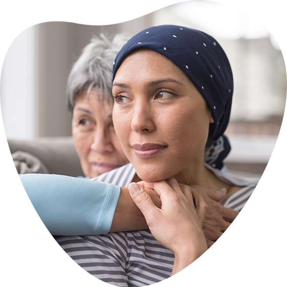 Woman providing comfort to another woman