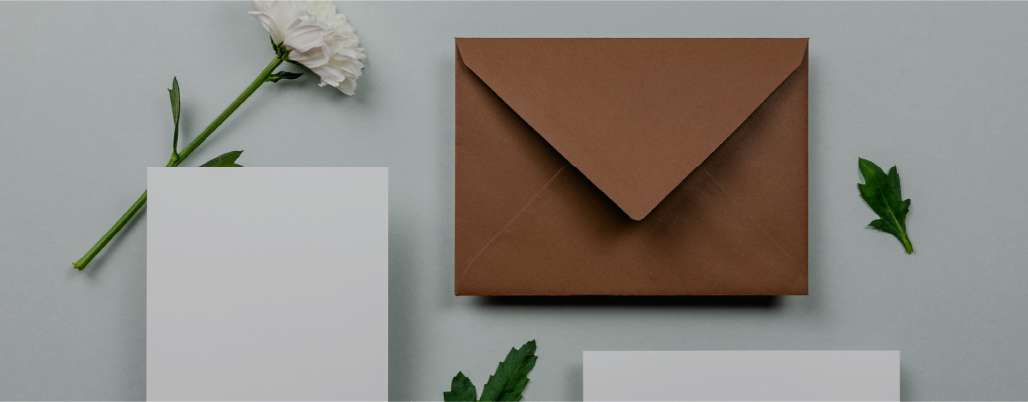 Different colored envelopes