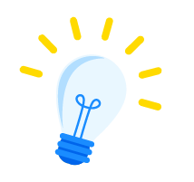 icon of a lightbulb