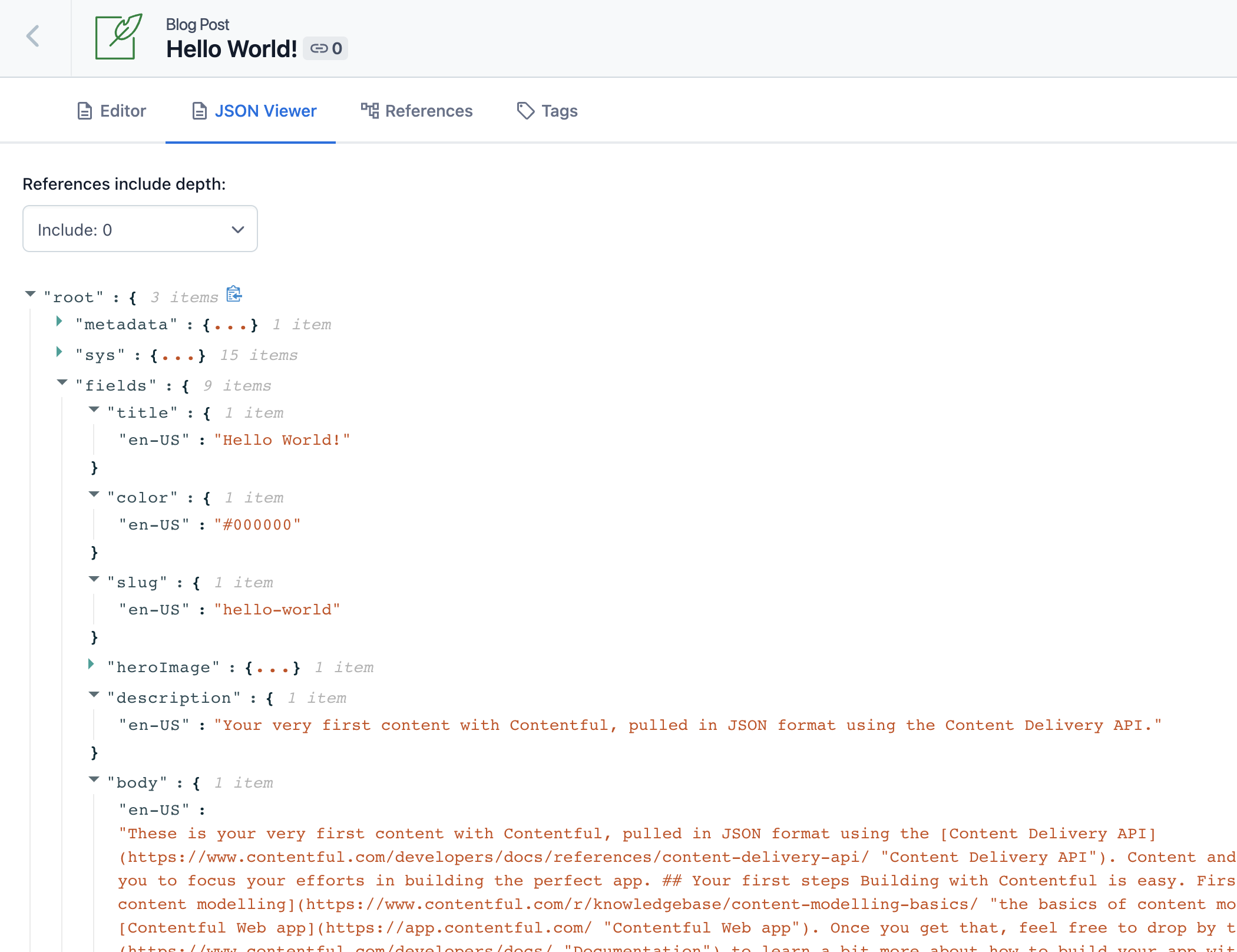 JSON Viewer Screenshot