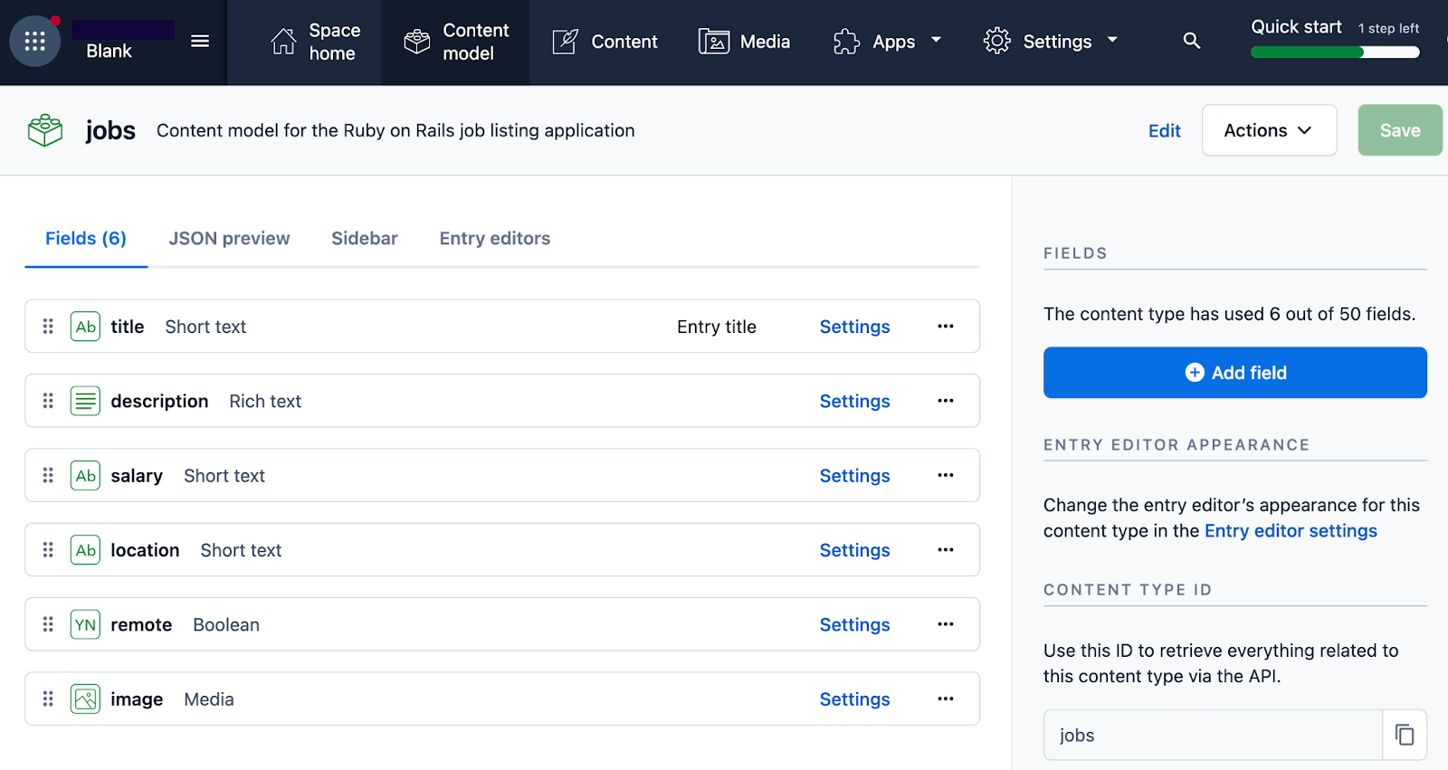 Content Model Ruby on Rails